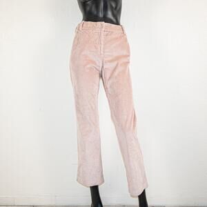 REISS Women's sz 0 Corduroy Pants Straight leg in pink 26w